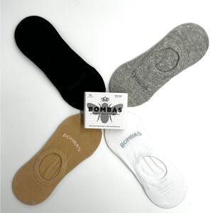 Bombas Women’s Mixed Cushion No Show Sock 4 Pack - Size Medium